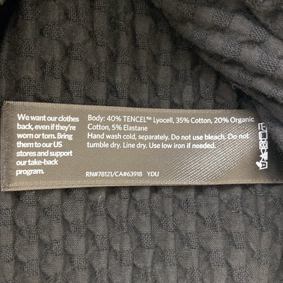 Eileen Fisher Tencel Cotton Dress Medium - Picture 8 of 9